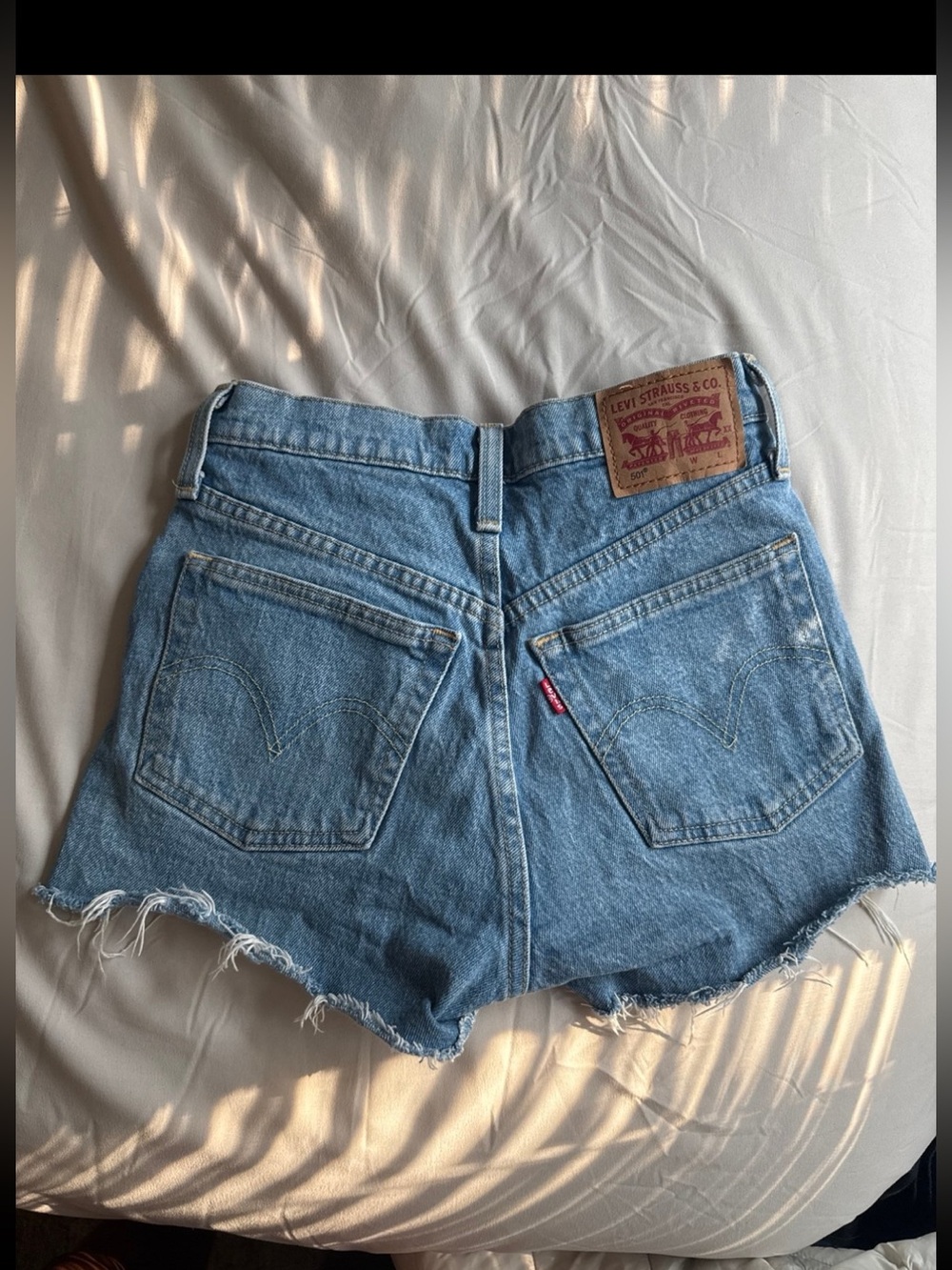 Levi's Light Blue Denim Cutoff Shorts